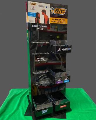 Espositore BIC Girevole Plexiglass Nero 30x77cm