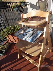 Seggiolone Hauk in legno