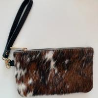 Pochette/portafoglio in cavallino