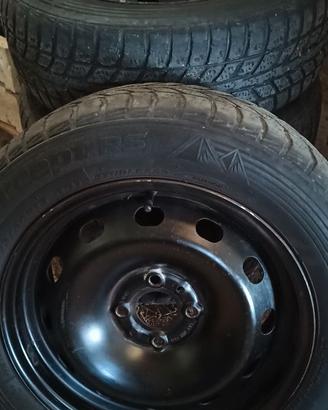 4 Cerchioni in ferro 4 fori 15" Gruppo Fiat-Lancia