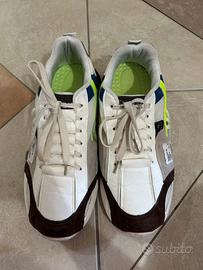 Scarpe uomo marroni e bianche