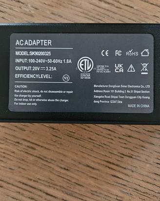 caricabatteria per Lenovo