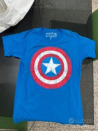 T-shirt Marvel Captain America Blu