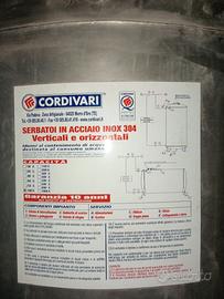 Serbatoio inox Cordivari + autoclave+elettropompa
