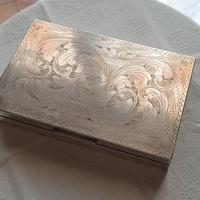 scatola argento interno velluto
