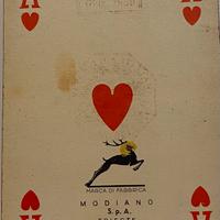 Vecchie carte da gioco del 1968 con bollo fiscale