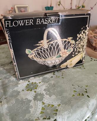 Cestino Intrecciato Vintage Silver Plated 