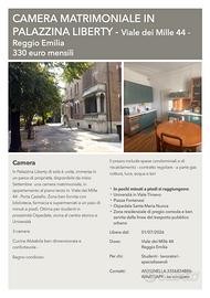Camera matrimoniale libera da settembre
