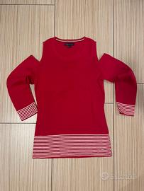 Tommy Hilfiger Maglia Cotone Rossa tg S