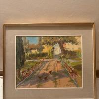 Quadro dipinto olio su tela S. Semeraro 1968