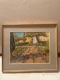 Quadro dipinto olio su tela S. Semeraro 1968