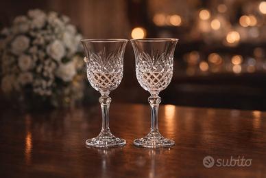 Set bicchieri di cristallo 