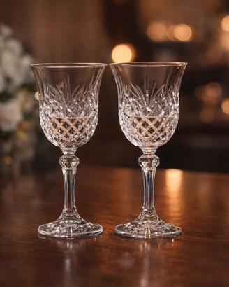 Set bicchieri di cristallo 