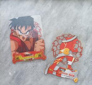 2 carte dragon ball trasparenti