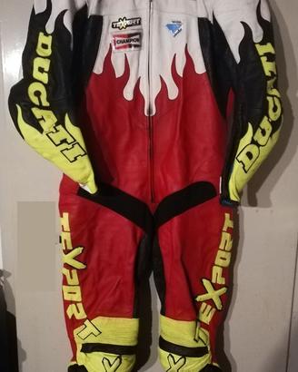 Tuta in pelle moto Texport Ducati