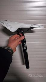 Sella "Italia" carbonio, con tubo alluminio