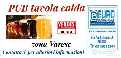 242/25 PUB tavola calda + Mura di mq 150 a Varese