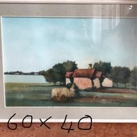 Quadro ad olio Di Maggio incorniciato