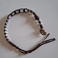 Bracciale unisex in argento e pietra dura