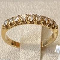 FEDINA ORO GIALLO 18kt. CON DIAMANTI NATURALI