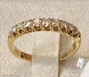 FEDINA ORO GIALLO 18kt. CON DIAMANTI NATURALI