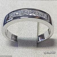 ANELLO FEDINA ORO 18kt. CON DIAMANTI PRINCESS