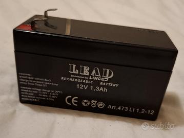 Batteria LEAD BY LINCE 12V 1,3Ah per combinatore