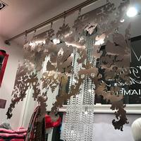 Tenda Separé in acciaio e cristalli