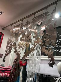 Tenda Separé in acciaio e cristalli