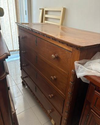 Mobile cassettiera in legno