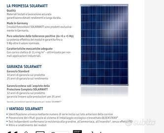 N.26 pannelli SOLARWATT 230 Wp