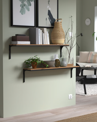 Coppia Mensole IKEA FJÄLLBO - Stile Industriale