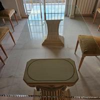 Tavolo cristallo con sedie