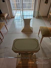 Tavolo cristallo con sedie