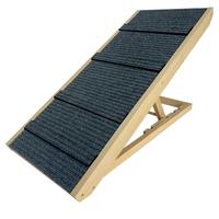 Pedana pieghevole in legno antiscivolo per cani