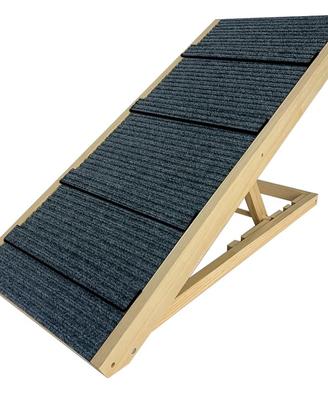 Pedana pieghevole in legno antiscivolo per cani