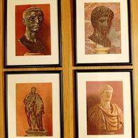 Set stampe arte romana con cornice