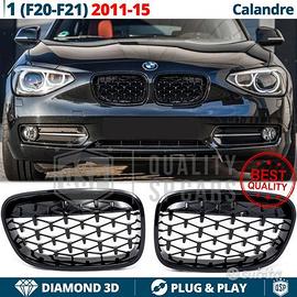GRIGLIE per BMW Serie 1 F20 F21 11-15 Nera Diamond
