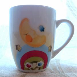 Tazza mug THUN "bosco magico" Luna e Arcobaleno