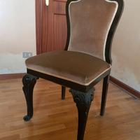 Sedie Vintage in velluto