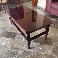 Elegante Tavolino da Salotto in Legno Lucido Stile