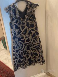 Abito in chiffon di seta