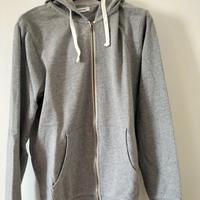 felpa uomo con cappuccio con zip