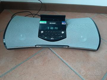 Stereo Sharp I-Elegance stereo con woofer LED blu