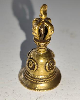 campana tibetana amuleto porta fortuna ciondolo