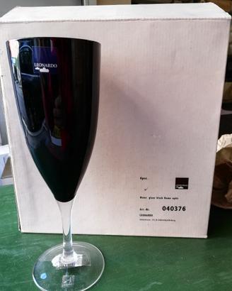 Calici in cristallo nero