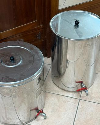 Barile fusto per olio con rubinetto in acciaio 50L