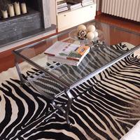 Tavolino ferro e cristallo