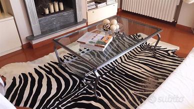 Tavolino ferro e cristallo