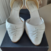 Scarpe décolleté da sposa con tacco n.41
